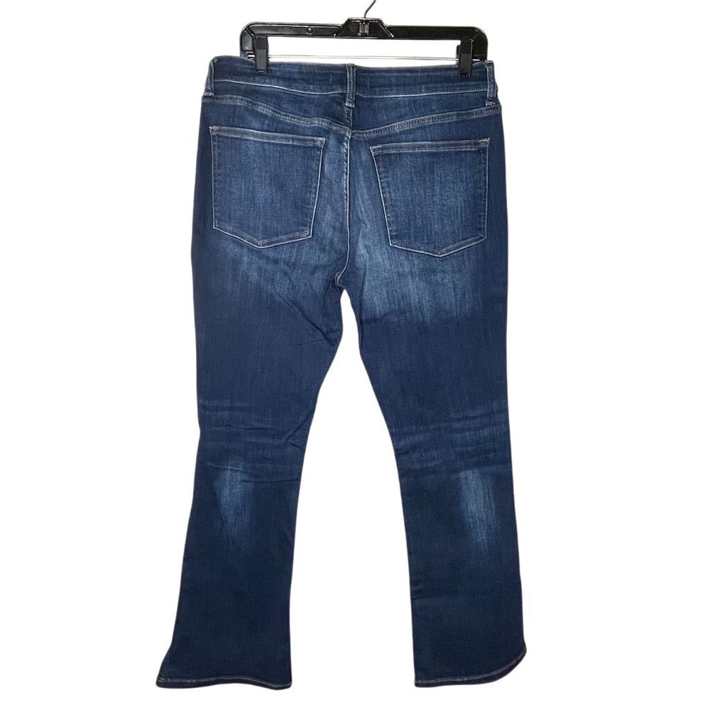 Warp + Weft PDX Women's Bootcut Jeans 12/31 Blue Dark Wash Mid-Rise Stretch - Picture 2 of 4